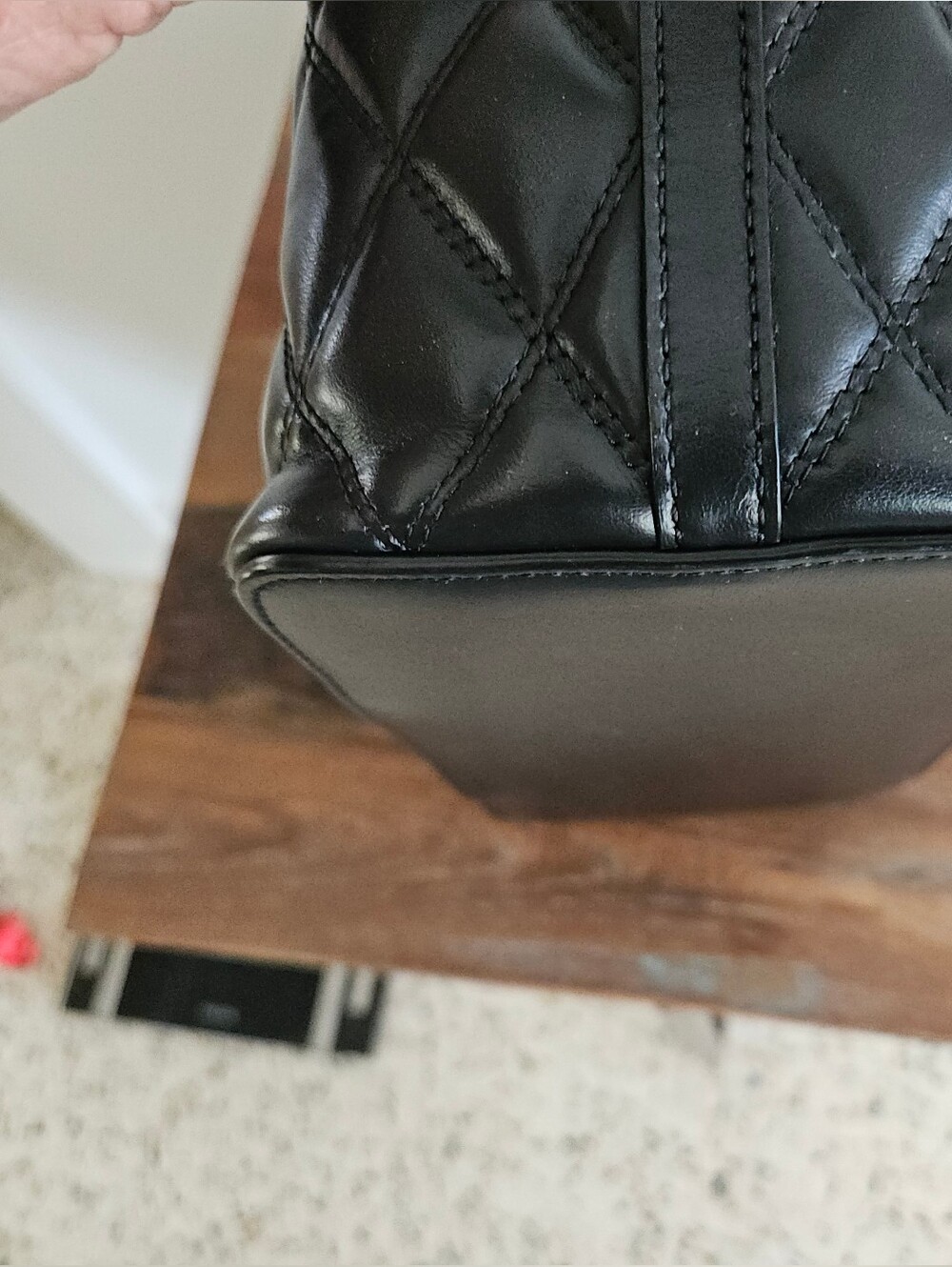 Mulberry Small Bayswater Satchel, Black Quilted Leather Top-Handle - Picture 6 of 11